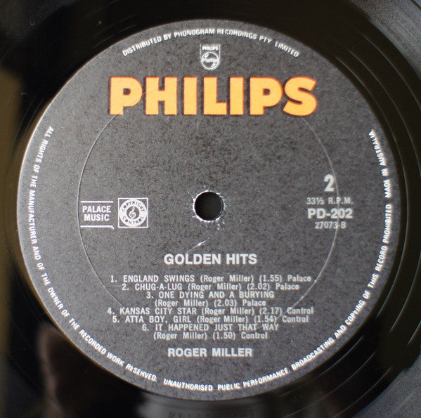 Roger Miller : Golden Hits (LP, Comp)