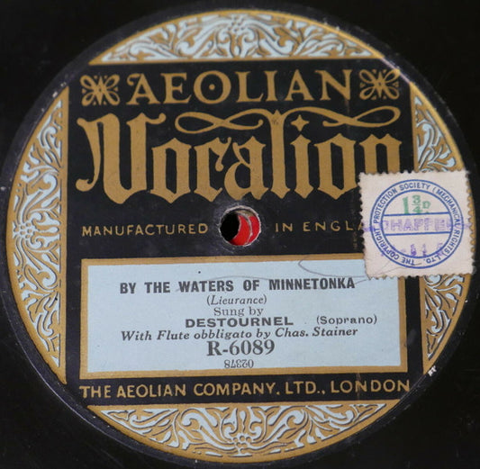 Destournel* : By The Waters Of Minnetonka / Love's Merchant (Shellac, 10")