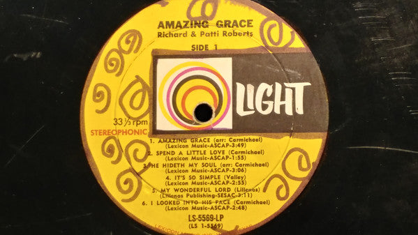 Richard & Patti Roberts : Amazing Grace (LP, Album)