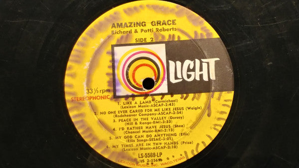 Richard & Patti Roberts : Amazing Grace (LP, Album)