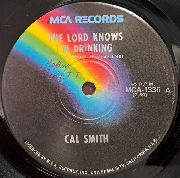 Cal Smith : The Lord Knows I'm Drinking (7")