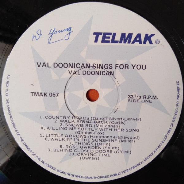 Val Doonican : Val Doonican Sings For You (LP, Comp)
