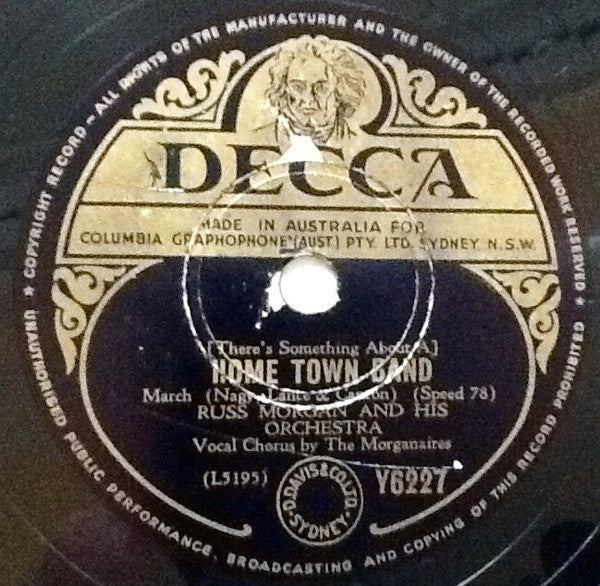 Russ Morgan And His Orchestra : Copper Canyon / Home Town Band (Shellac, 10")