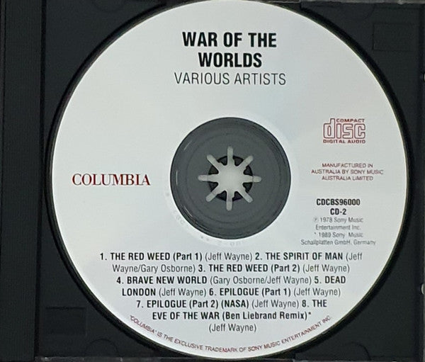 Jeff Wayne : Jeff Wayne's Musical Version Of The War Of The Worlds (2xCD, Album, RE, Fat)