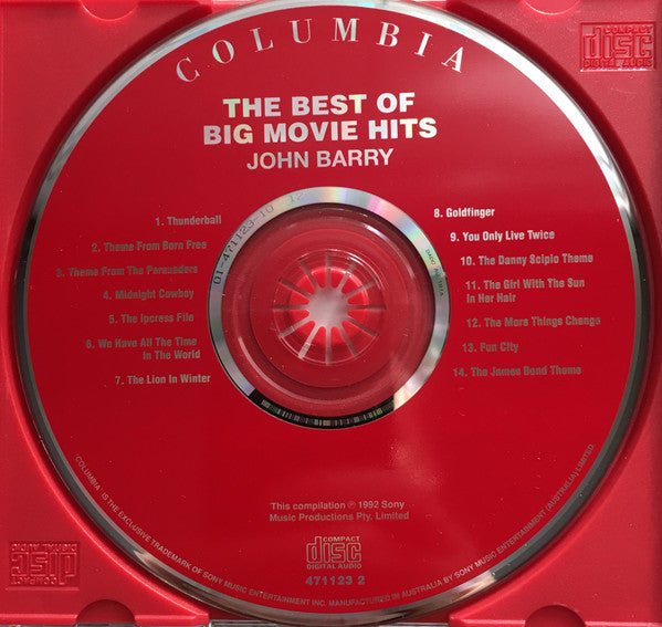 John Barry : The Best Of Big Movie Hits (CD, Comp, RE)
