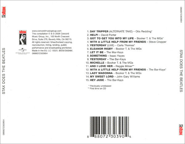 Various : Stax Does The Beatles (CD, Comp)