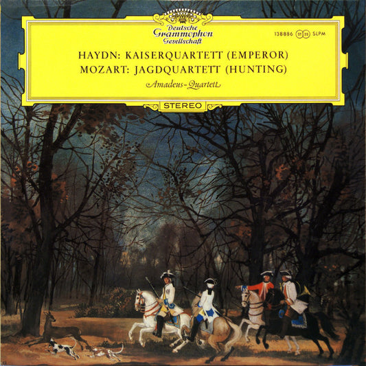 Joseph Haydn / Wolfgang Amadeus Mozart - Amadeus-Quartett : Kaiserquartett (Emperor) / Jagdquartett (Hunting) (LP, RP)