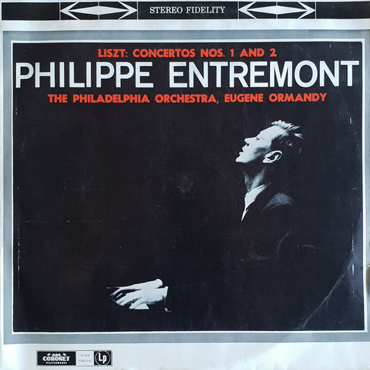Franz Liszt, Philippe Entremont, The Philadelphia Orchestra, Eugene Ormandy : Concertos Nos. 1 And 2 (LP, Album)