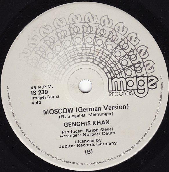 Genghis Khan* : Moscow (7", Single)