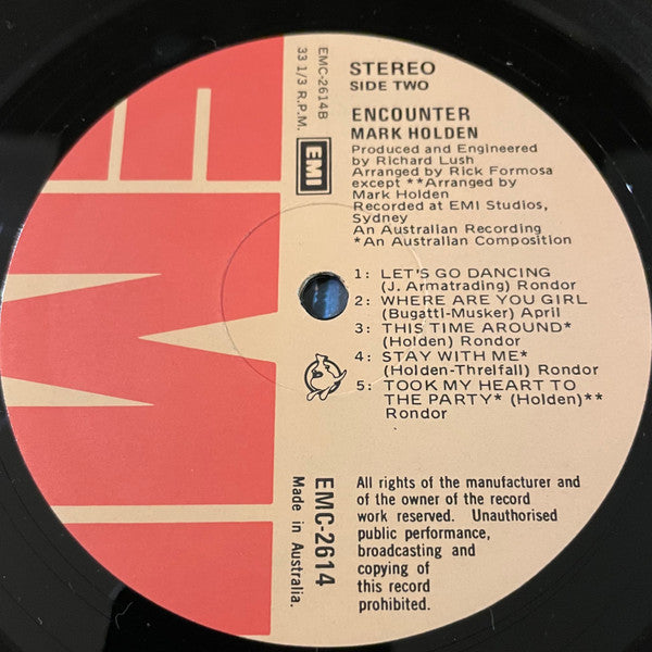 Mark Holden : Encounter (LP)