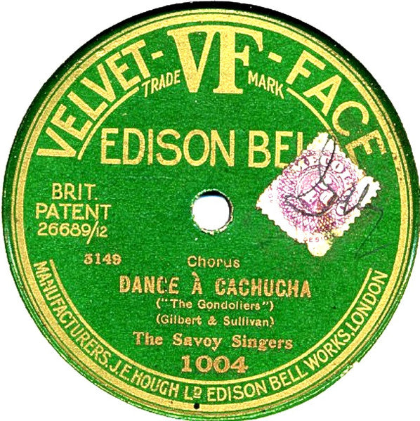 The Savoy Singers : The Criminal Cried / Dance A Cachucha (Shellac, 10")