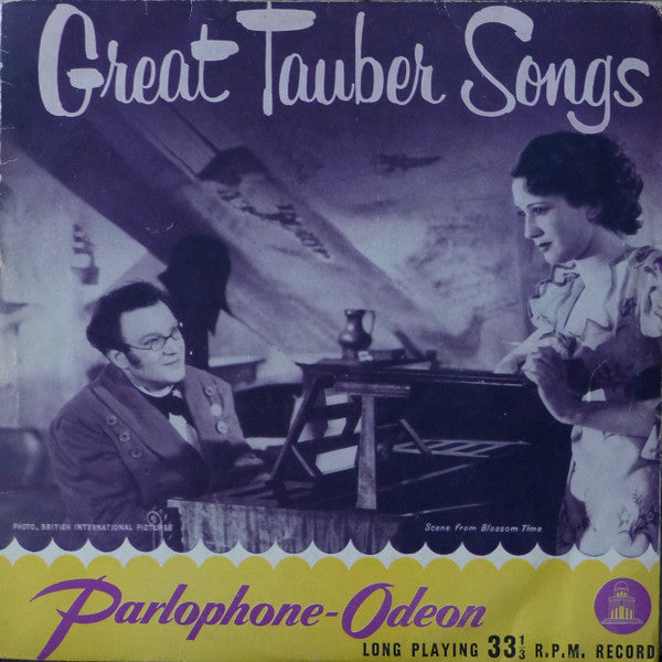 Richard Tauber : Great Tauber Songs (10", Comp, Mono)
