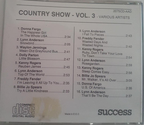 Various : Country Show Vol. 3 (CD, Comp)