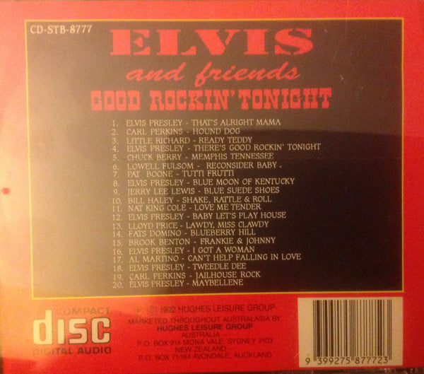 Various : Elvis And Friends - Good Rockin' Tonight (CD, Comp)