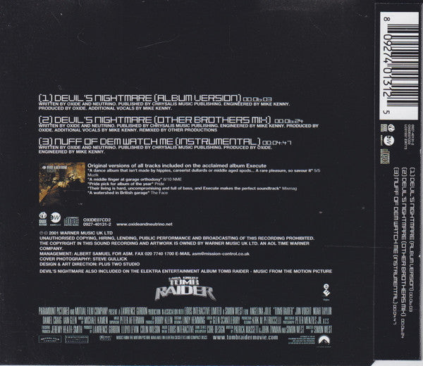 Oxide & Neutrino : Devil's Nightmare/Remy On Da Floor (CD, Single, Enh, CD2)