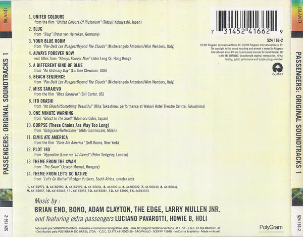 Passengers : Original Soundtracks 1 (CD, Album)