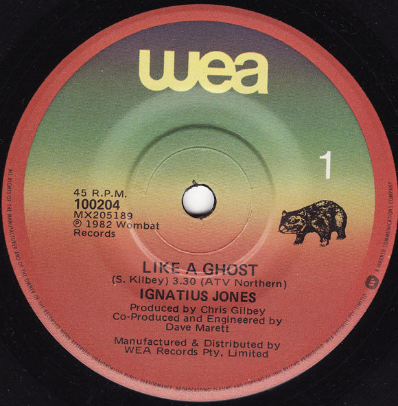 Ignatius Jones : Like A Ghost (7", Single)