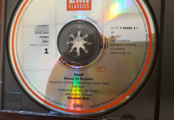 Verdi*, Studer* • Zajic* • Pavarotti* • Ramey*, Orchestra* E Coro Del Teatro Alla Scala Di Milano*, Riccardo Muti : Messa Da Requiem (2xCD, Album, RE)