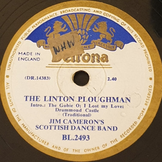 Jim Cameron's Scottish Dance Band : The Gay Gordons - No. 2 / The Linton Ploughman (Shellac, 10", Single)