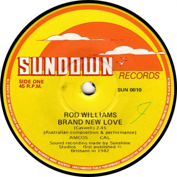 Rod Williams (5) : Brand New Love (7", Single)