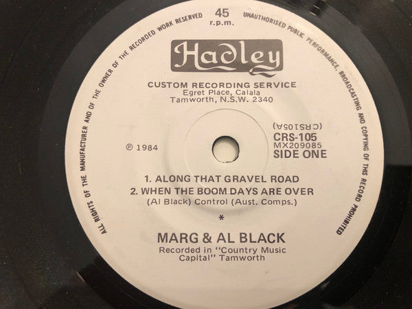 Marg And Al Black : Along That Gravel Road (7", EP)