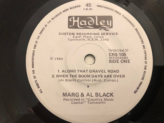 Marg And Al Black : Along That Gravel Road (7", EP)