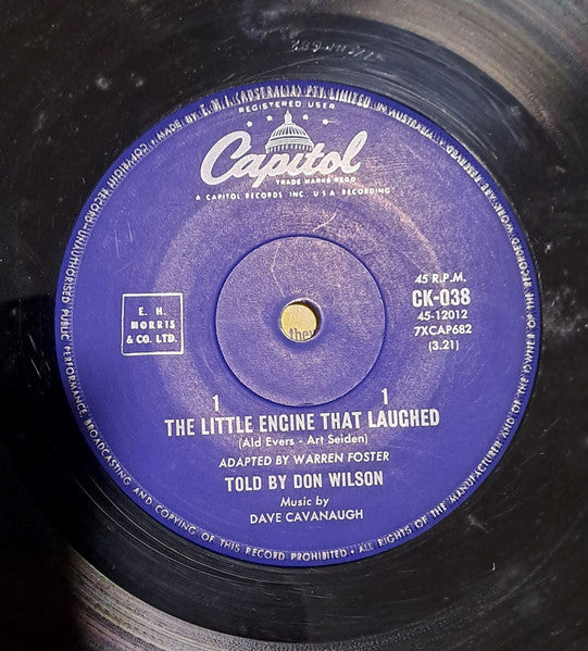 Don Wilson (4), David Cavanaugh : The Little Engine That Laughed (7")