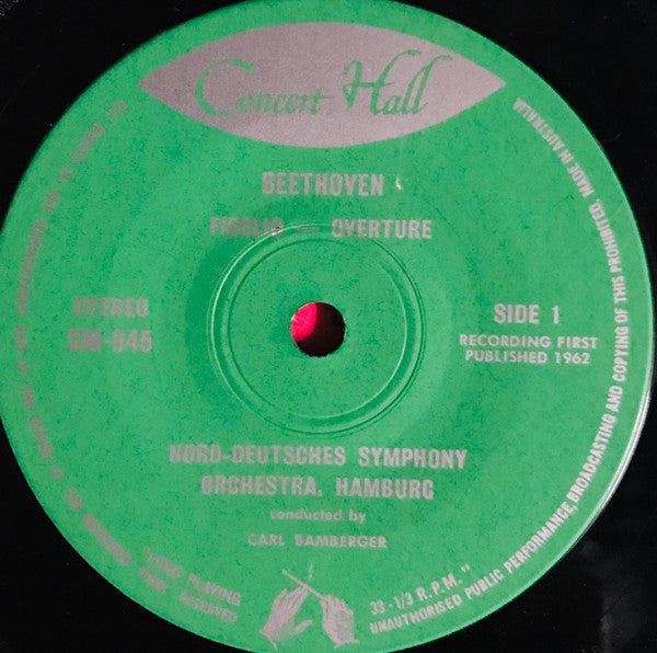 Ludwig van Beethoven / Das Norddeutsche Symphonieorchester / NDR Chor, Carl Bamberger : Fidelio: Overture Prisoners' Chorus (7")