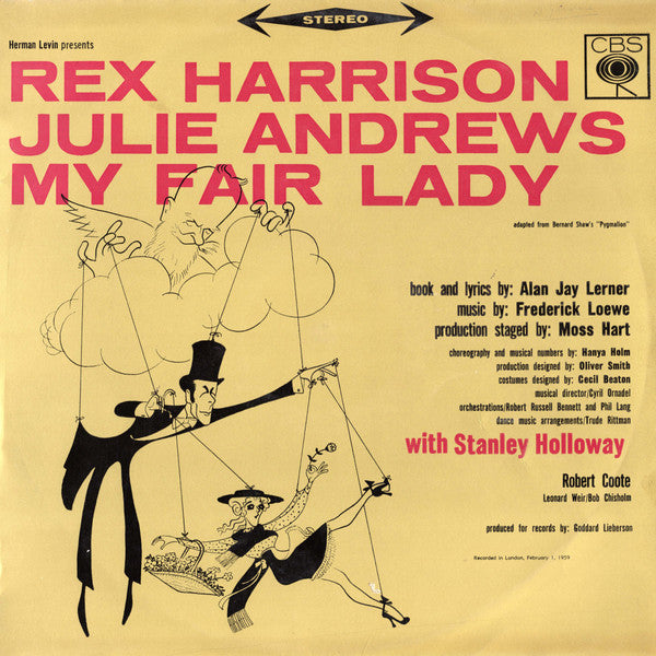 Rex Harrison, Julie Andrews : My Fair Lady (LP, Album, RE)