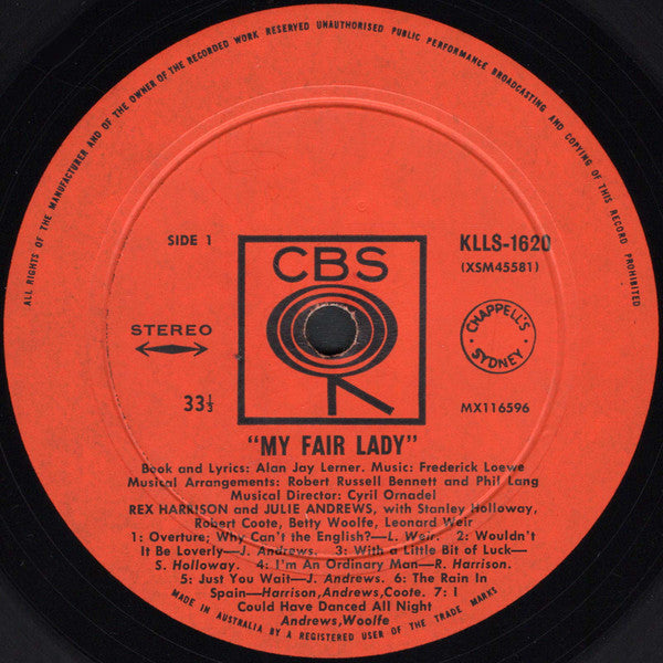 Rex Harrison, Julie Andrews : My Fair Lady (LP, Album, RE)