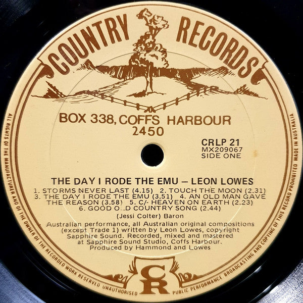 Leon Lowes With Maggie Stewart (4) : The Day I Rode The Emu! (LP, Album)