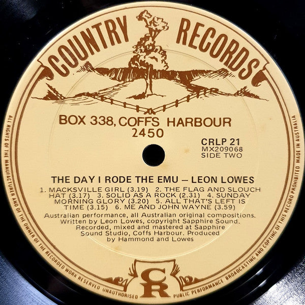 Leon Lowes With Maggie Stewart (4) : The Day I Rode The Emu! (LP, Album)