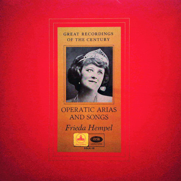 Frieda Hempel : Operatic Arias And Songs (LP, Comp)