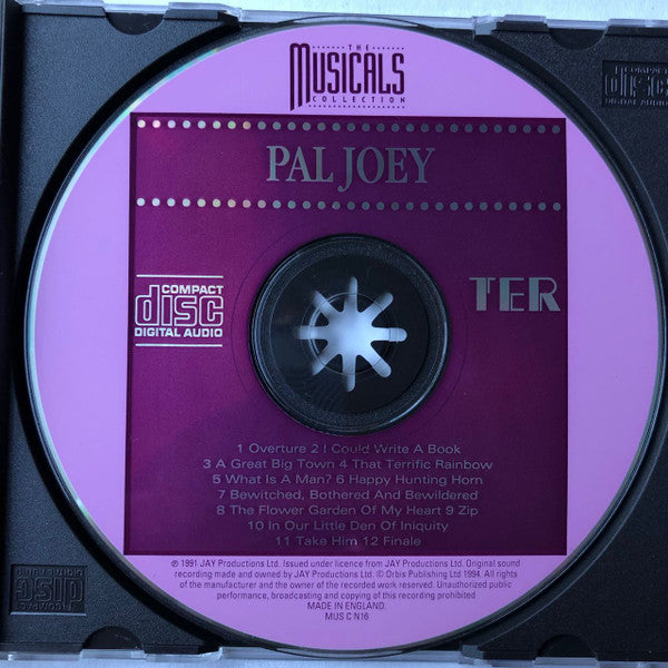 Pal Joey Original 1980 London Cast : Pal Joey (CD, Album)