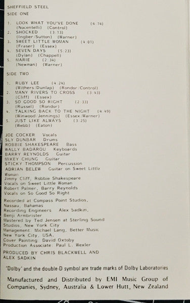 Joe Cocker : Sheffield Steel (Cass, Album, Dol)