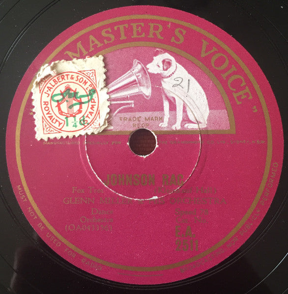 Glenn Miller And His Orchestra : I Want To Be Happy / Johnson Rag (Shellac, 10")