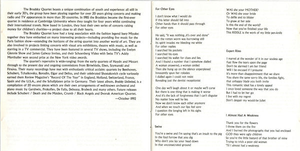 Elvis Costello And Brodsky Quartet : The Juliet Letters (CD, Album)