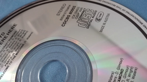 Pink Floyd : Wish You Were Here (CD, Album, RE)