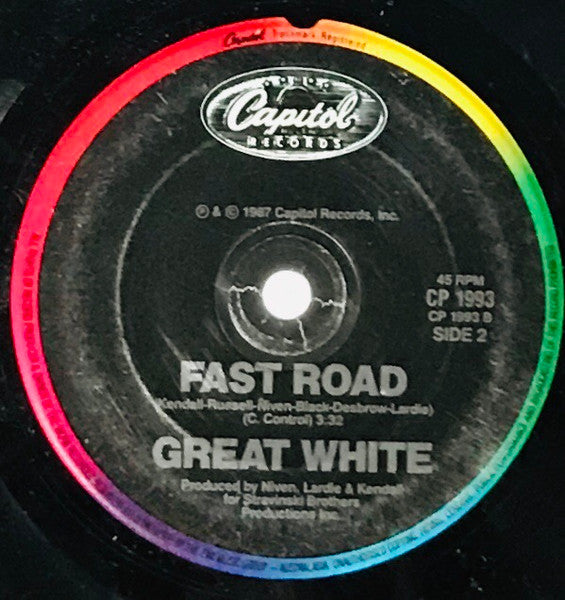 Great White : Rock Me (7", Single)