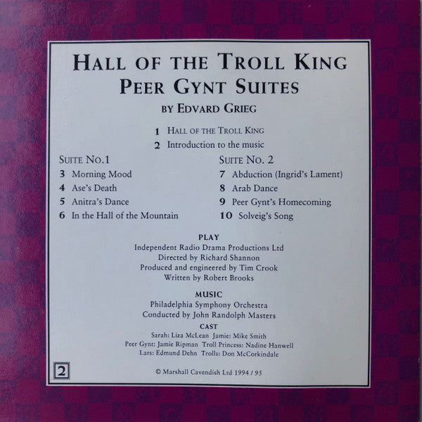 Edvard Grieg : Hall Of The Troll King (With Music From Peer Gynt Suites By Grieg) (CD)