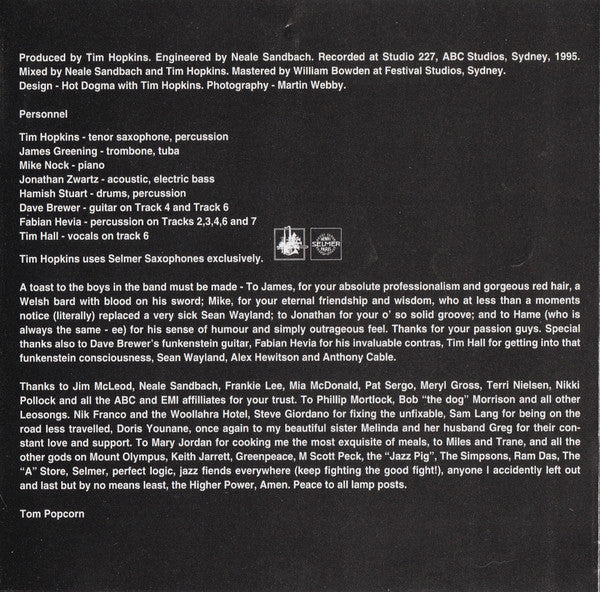 Tim Hopkins : Funkenstein (CD, Album)