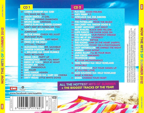 Various : Now: The Hits Of Summer 2012 (2xCD, Comp)