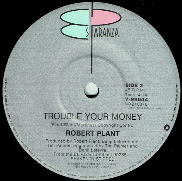 Robert Plant : Little By Little (7", Single)