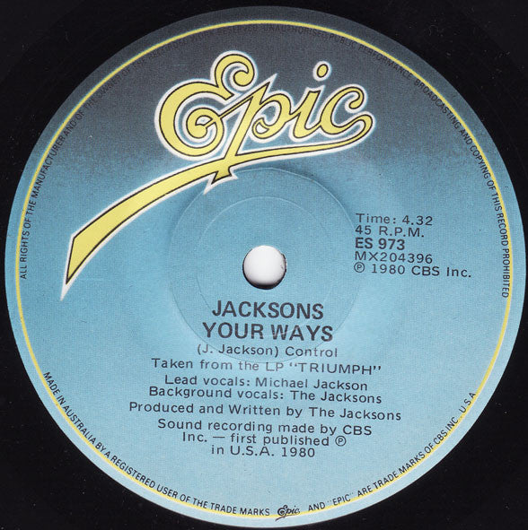 Jacksons* : State Of Shock (7", Single)