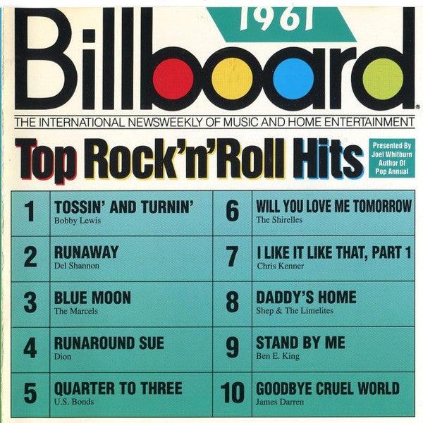 Various : Billboard Top Rock'N'Roll Hits - 1961 (CD, Comp, RE)