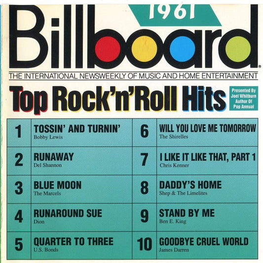Various : Billboard Top Rock'N'Roll Hits - 1961 (CD, Comp, RE)