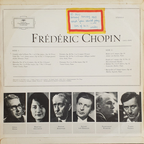 Chopin* : Piano Masterpieces (LP, Comp)