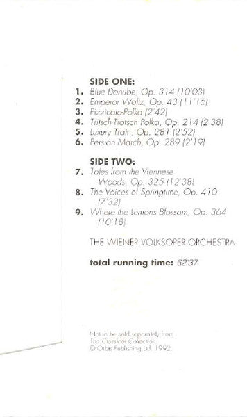 J. Strauss II* : The Romance Of Vienna (Cass, Comp)