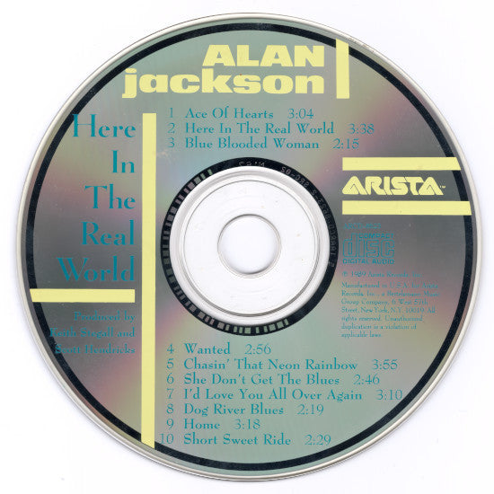 Alan Jackson (2) : Here In The Real World (CD, Album, Club)