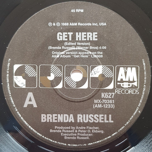 Brenda Russell (2) : Get Here (7", Single)